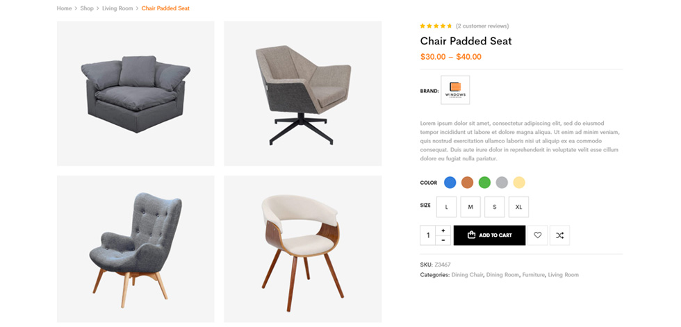 Product page