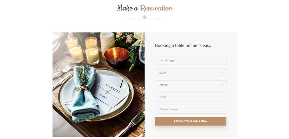 Reservations