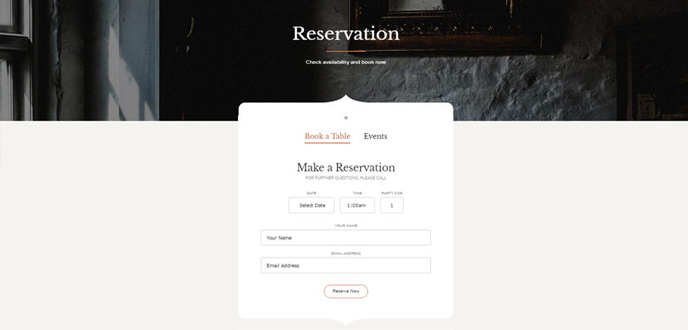 Reservation