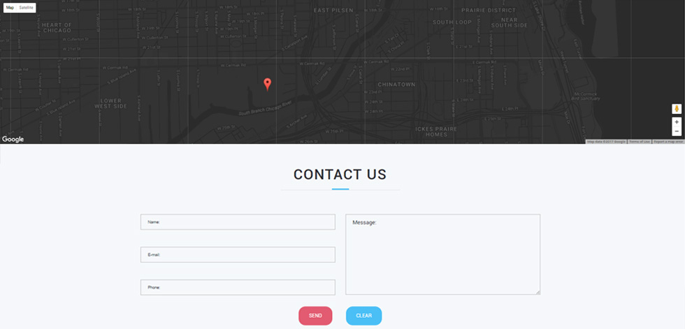 Contact page