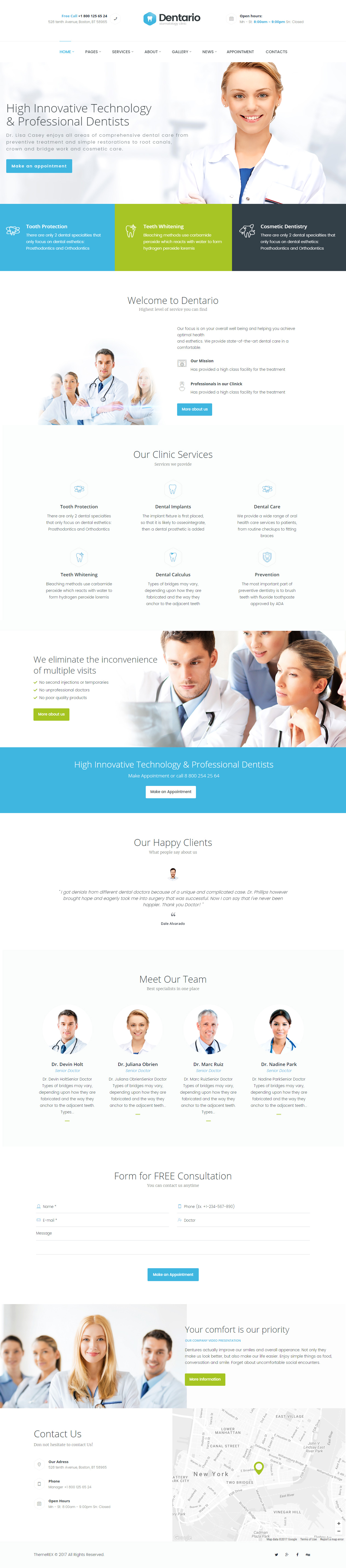 Dentario HTML5 Dentist Templates