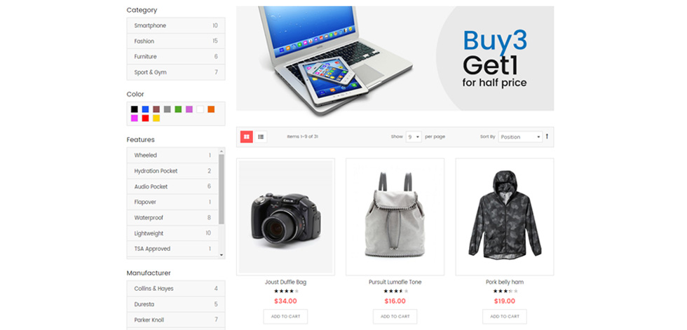 Category page