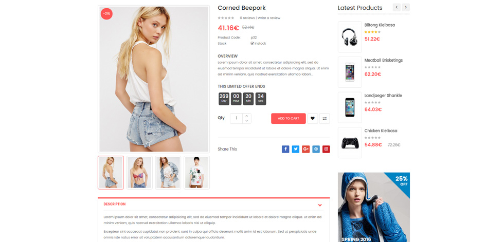 Product page