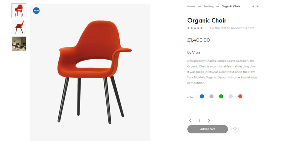 Product page