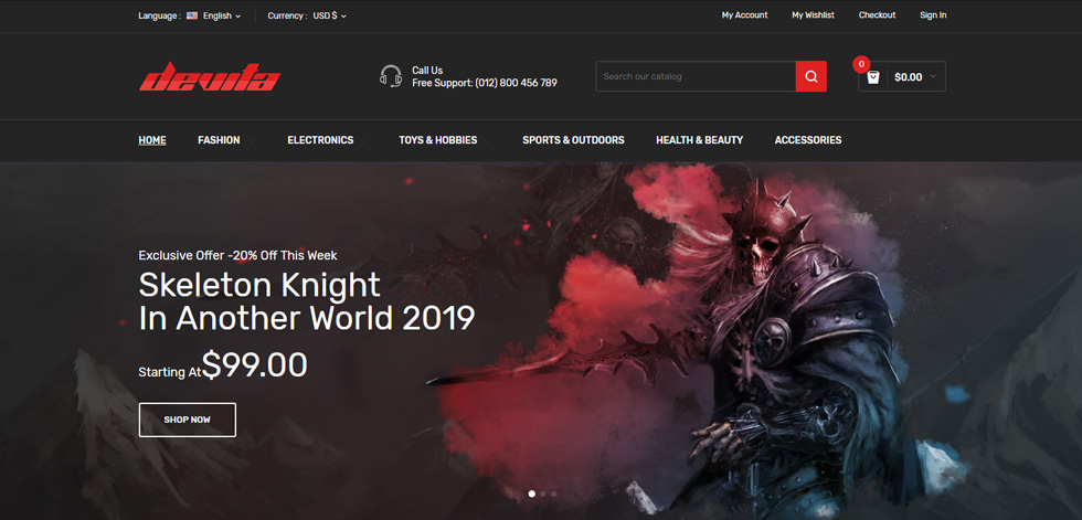 Home page