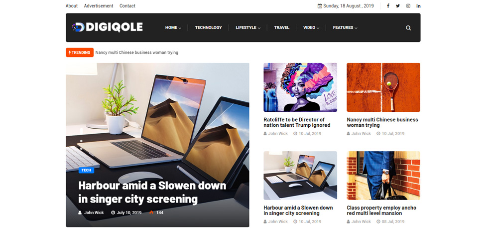Home page