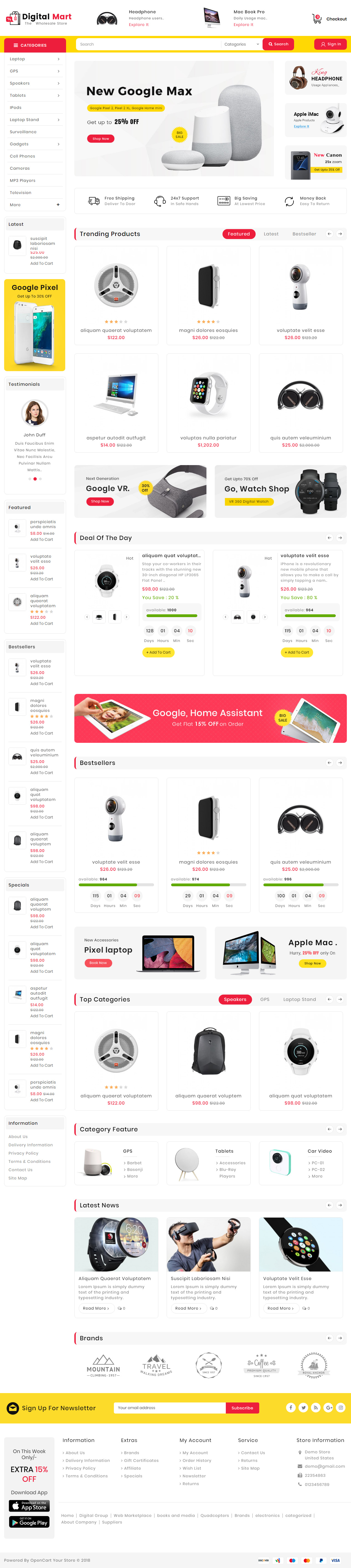Digital Mart Opencart 3 Themes and Templates