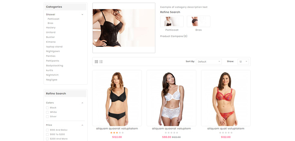 Category page
