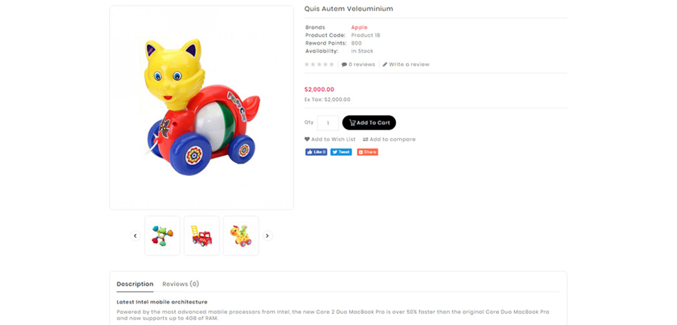 Product page