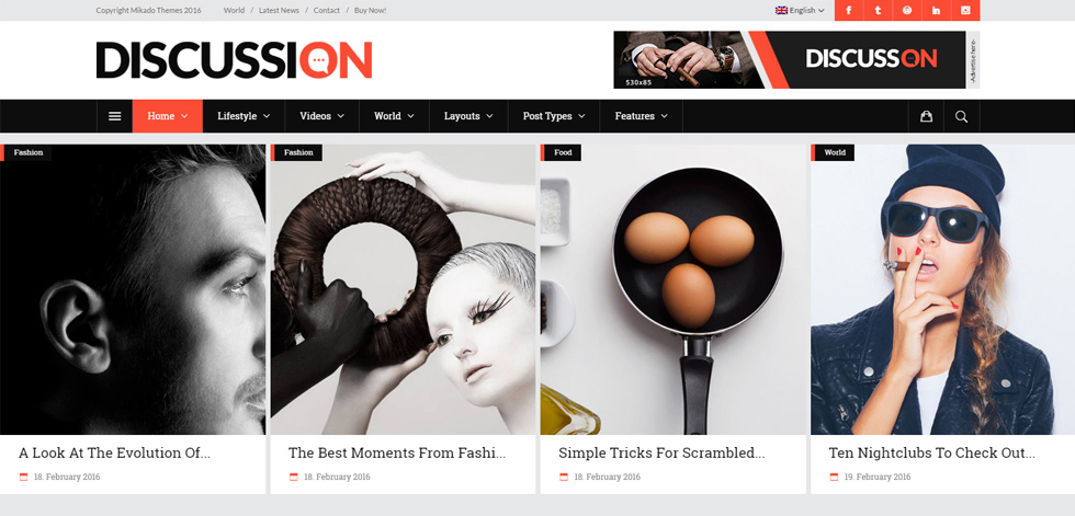 Home page