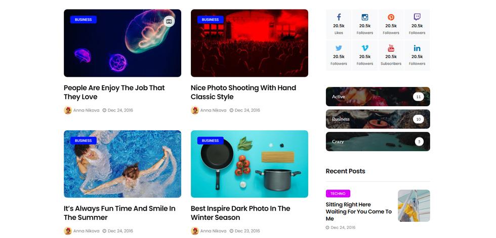 Category page