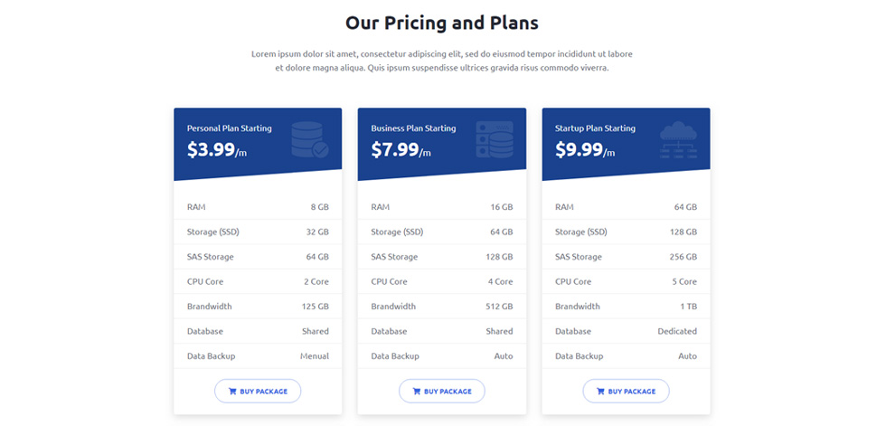 Hosting package
