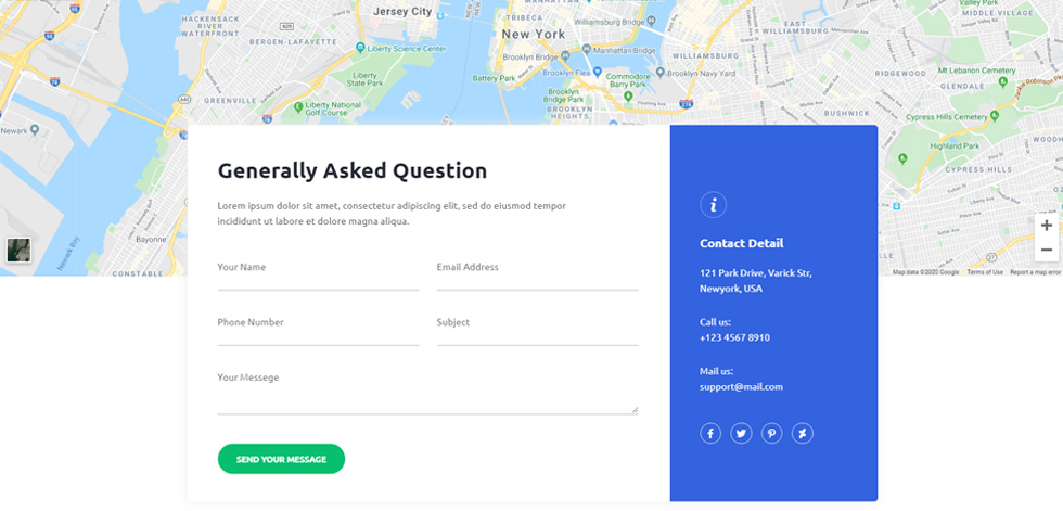 Contact page