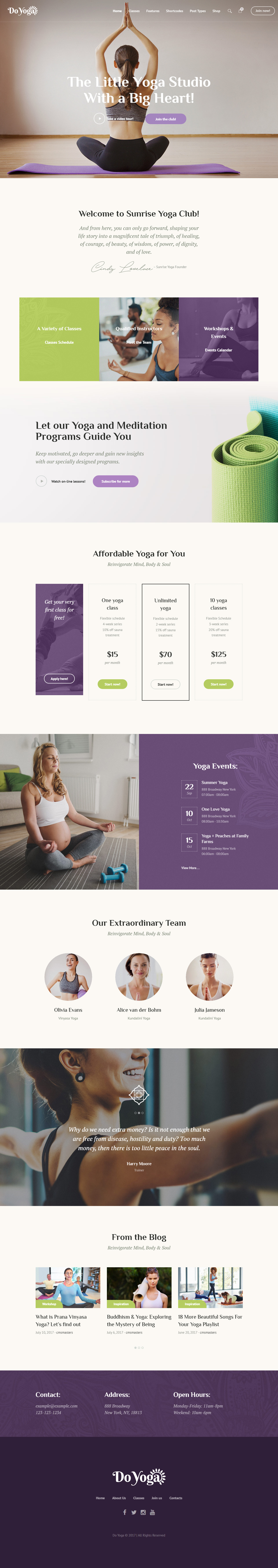 Do Yoga WordPress Sport Theme