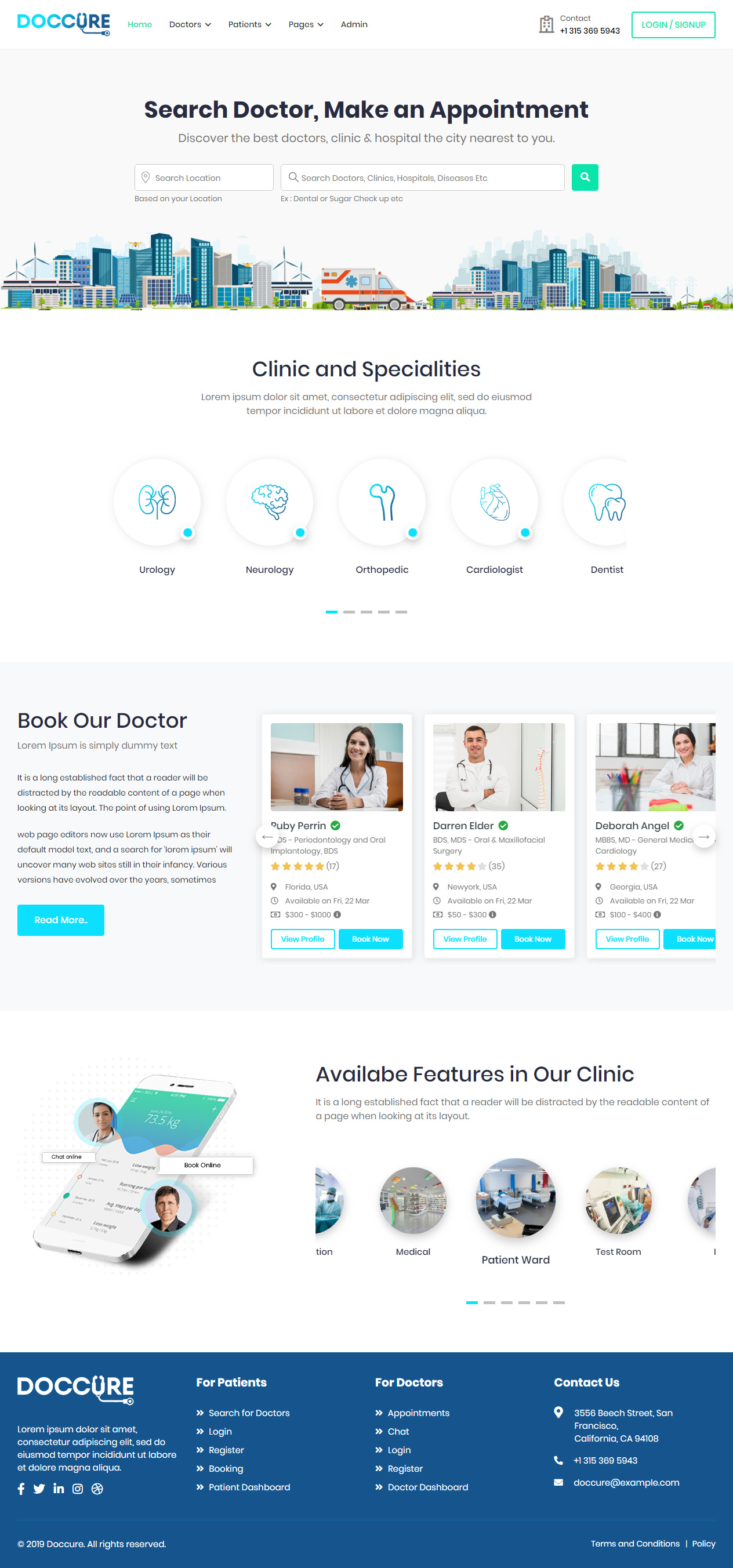 Doccure HTML5 Dentist Templates