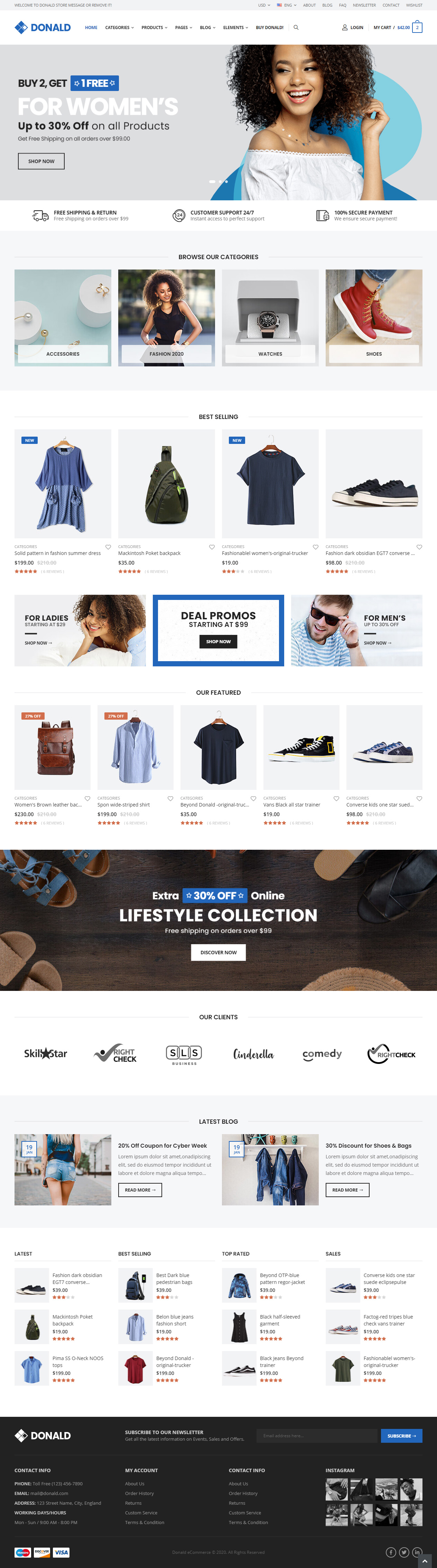 Donald Fashion HTML5 Templates