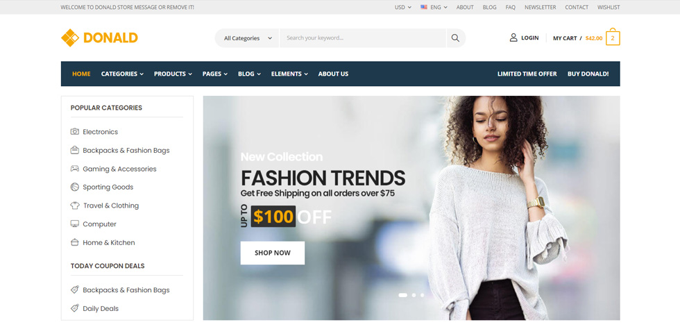 Home page