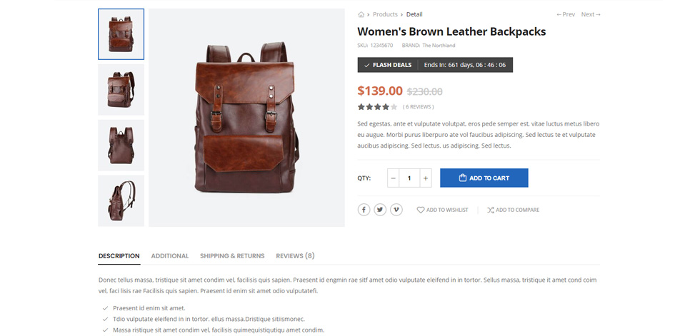 Product page