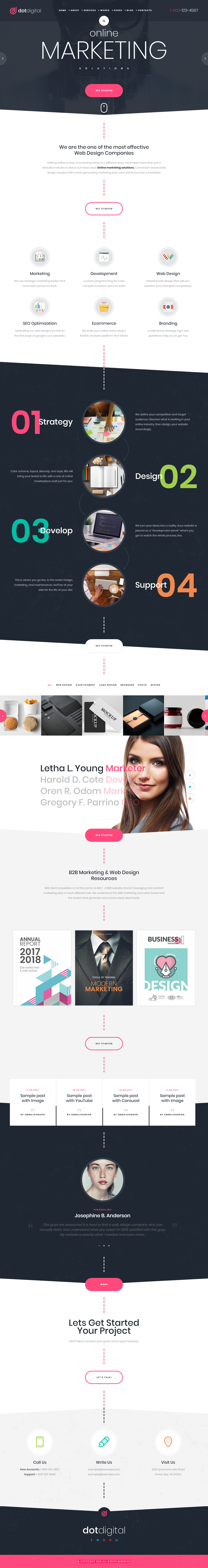 DotDigital Video Background WordPress Themes