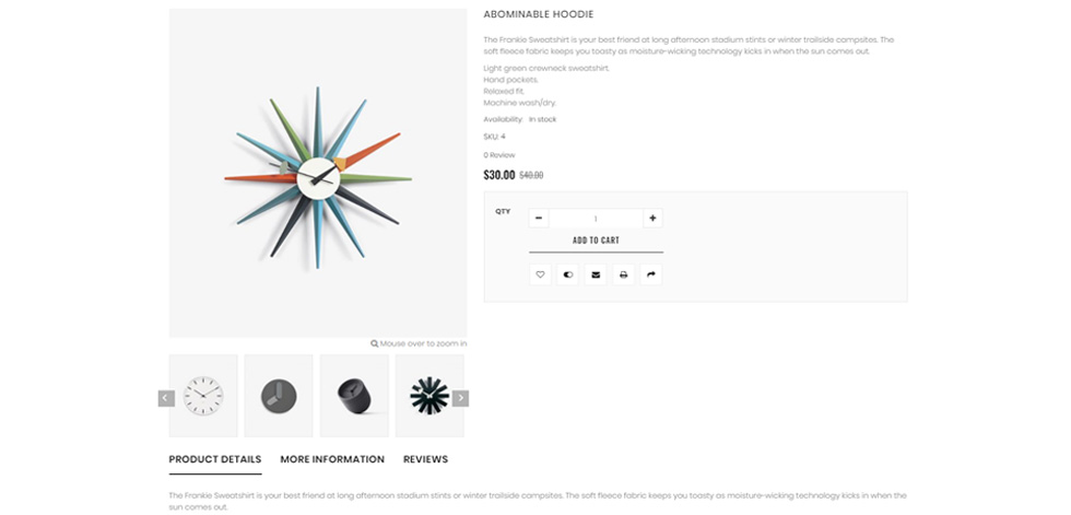 Product page