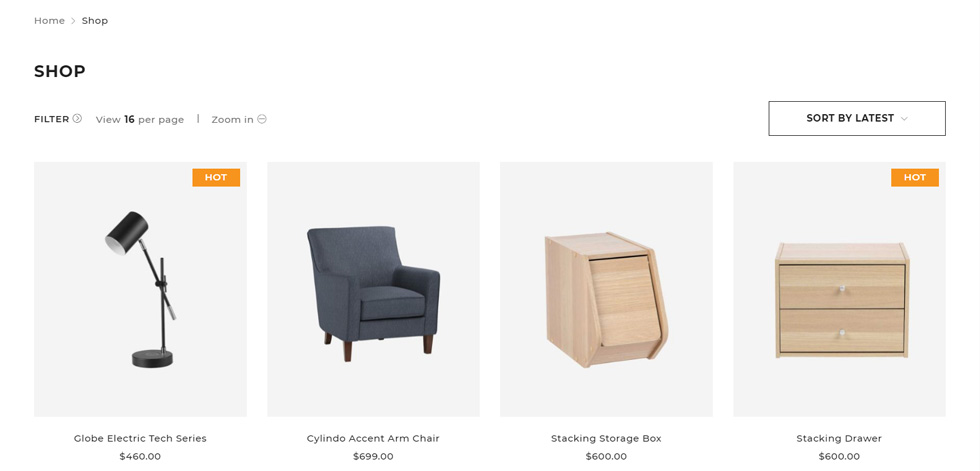 Category page
