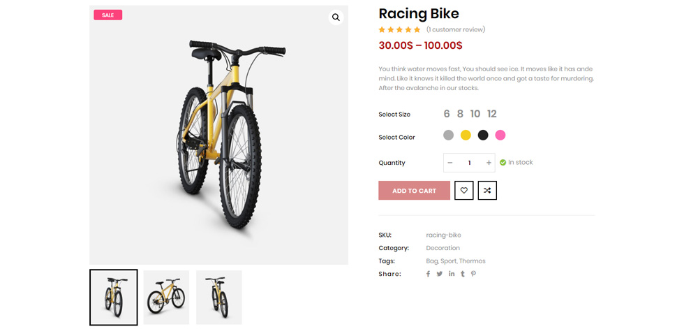 Product page