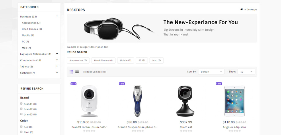 Category page