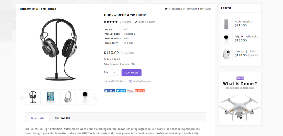 Product page