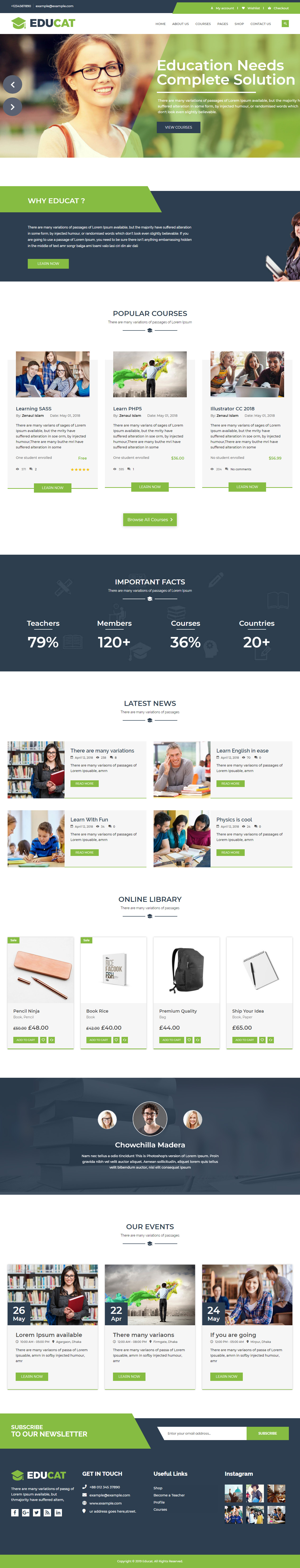 Educat WordPress e-Learning Theme