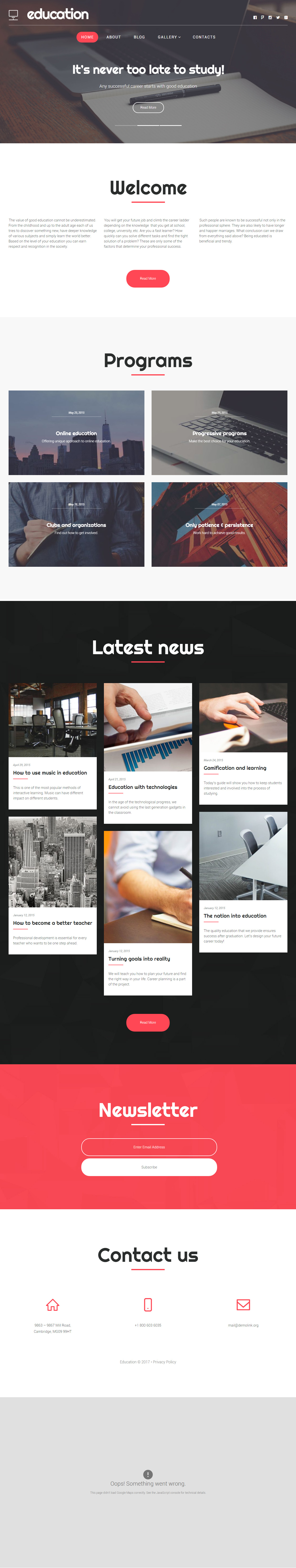 Education Hub WordPress University Theme