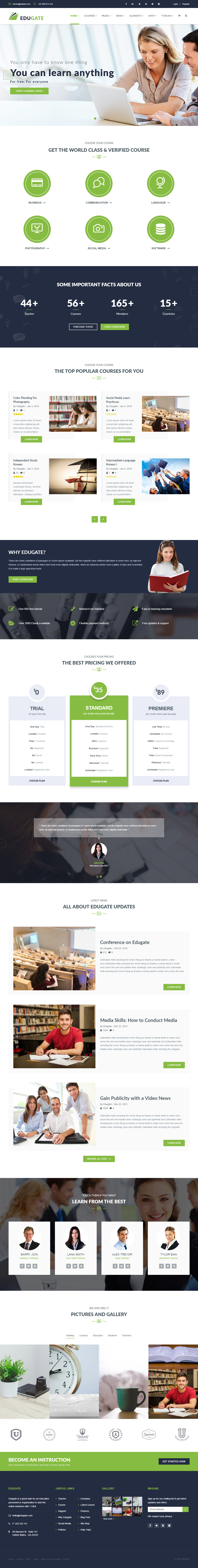EduGate Top Themeforest Themes