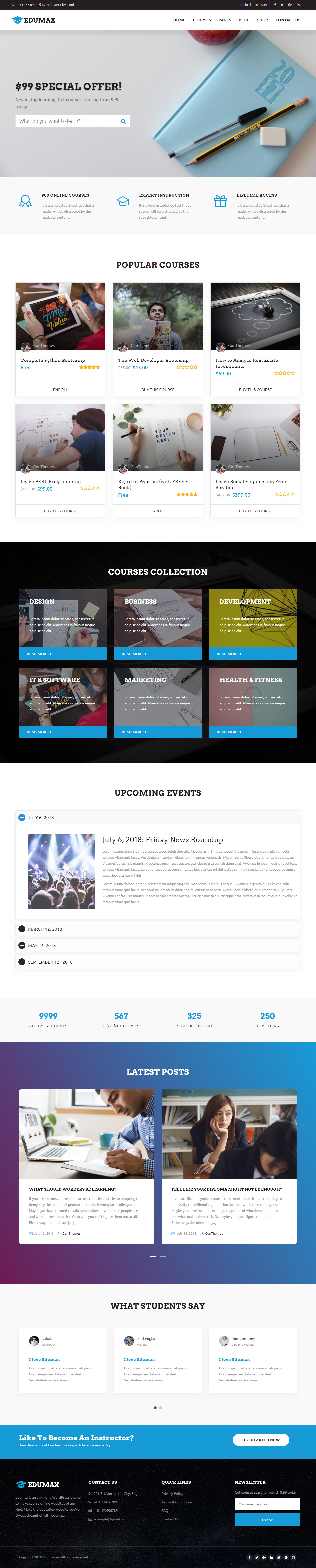 Edumix WordPress e-Learning Theme