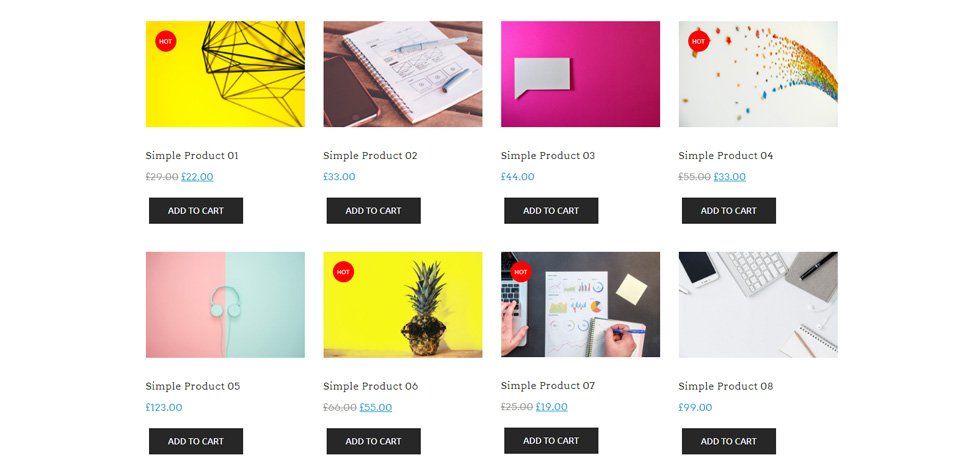 Shop page