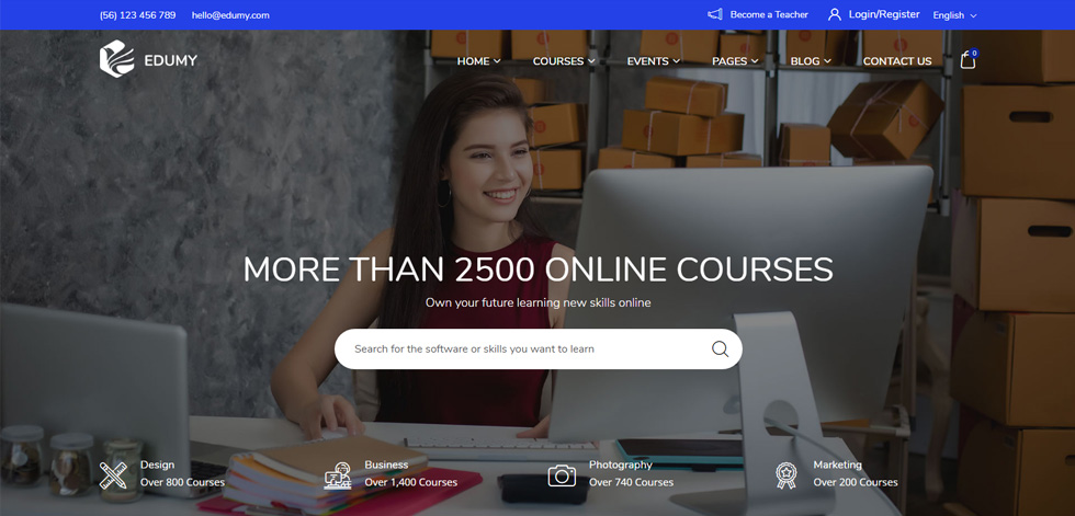 Home page