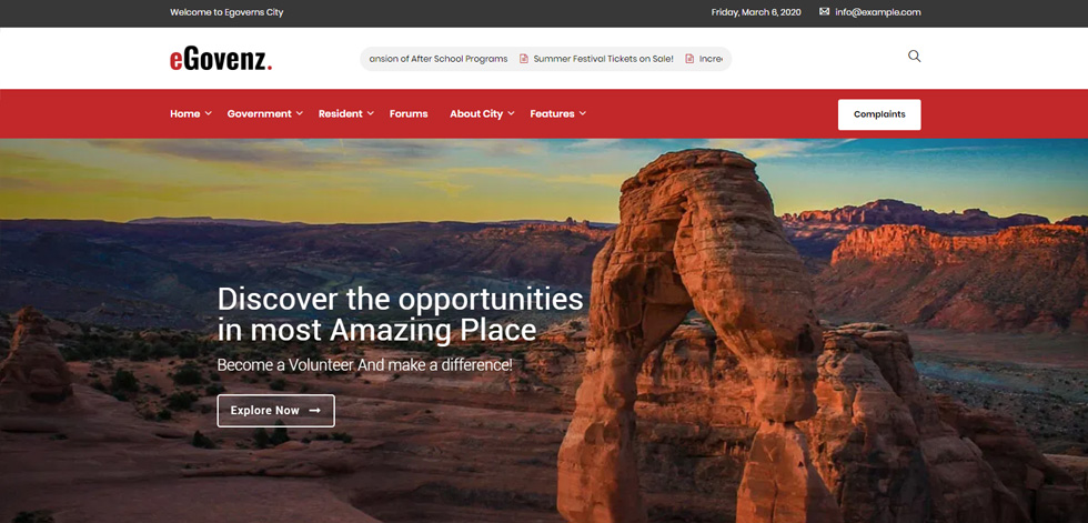 Home page