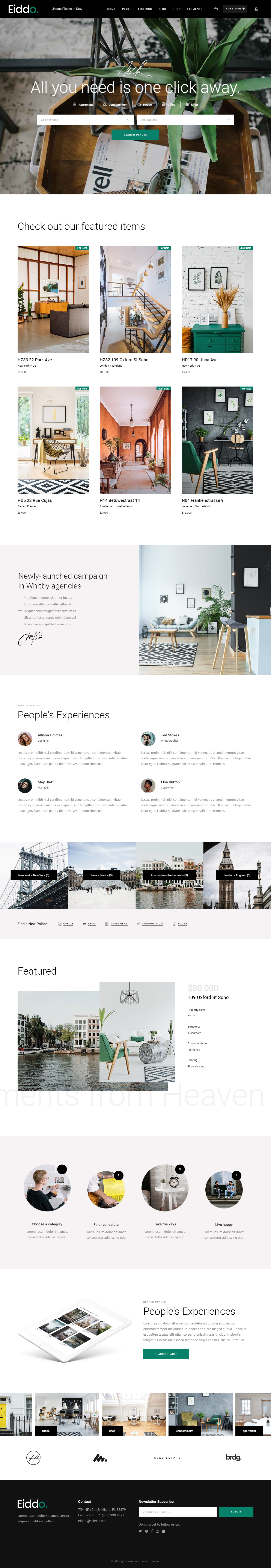 Eiddo WordPress Real Estate Themes
