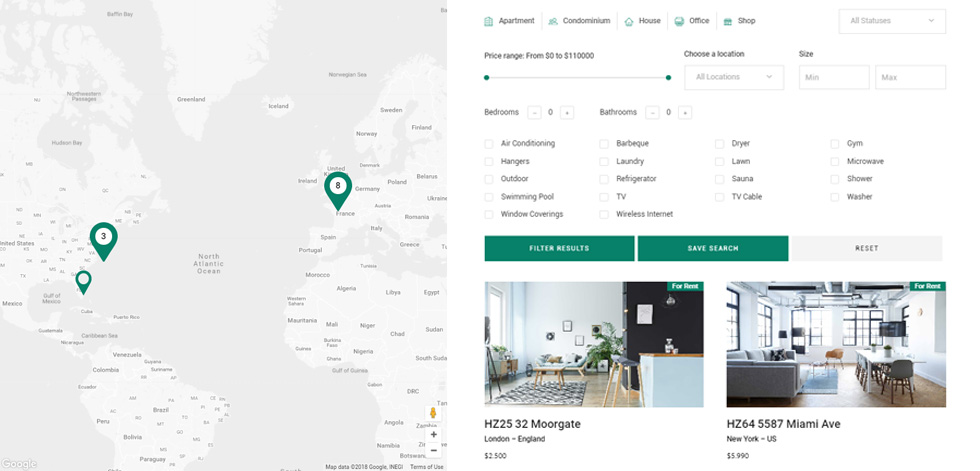 Property listing