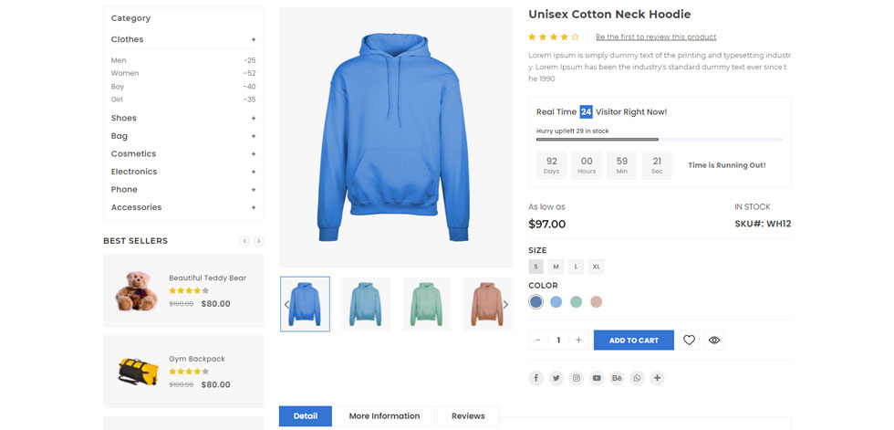 Product page