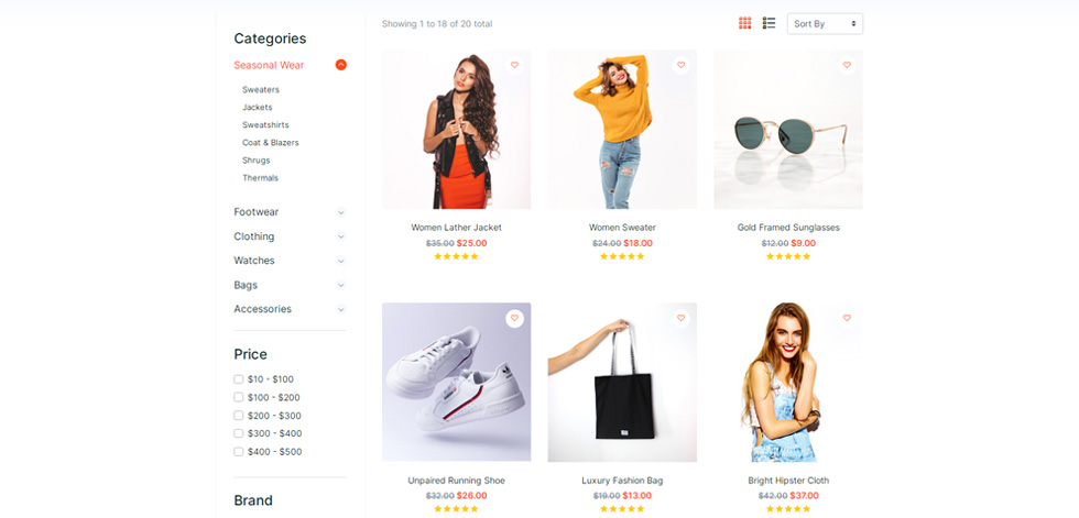 Category page