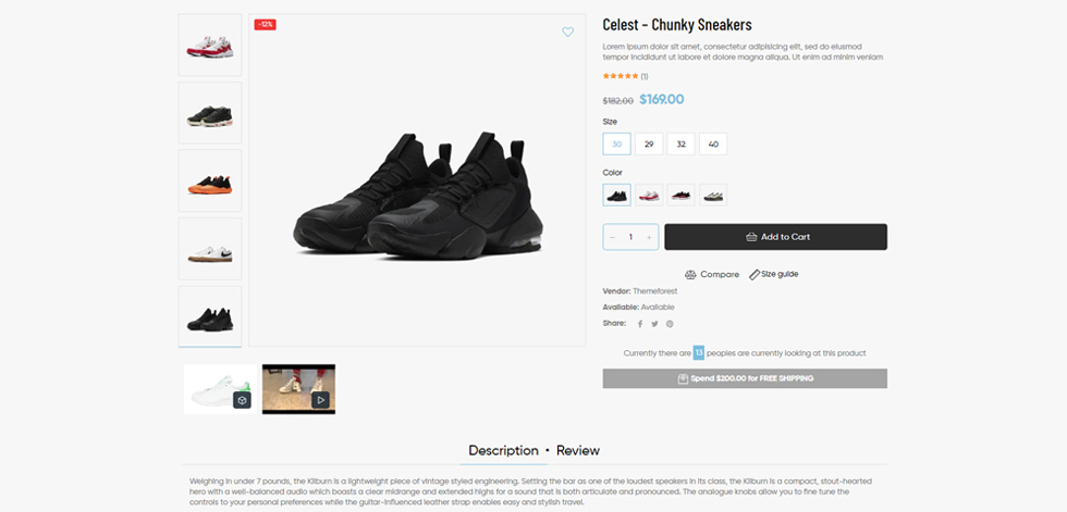 Product page