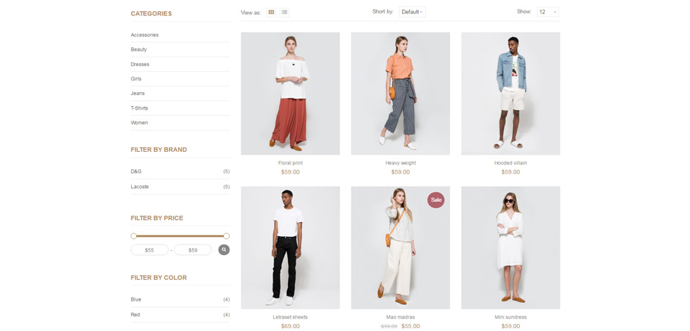Category page