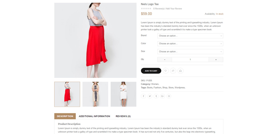 Product page