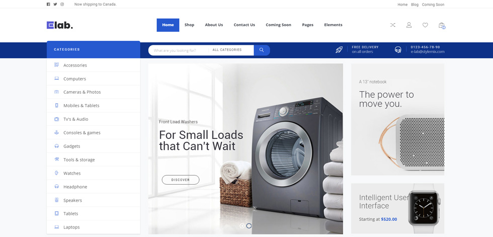 Home page