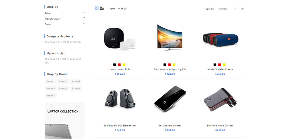 Category page