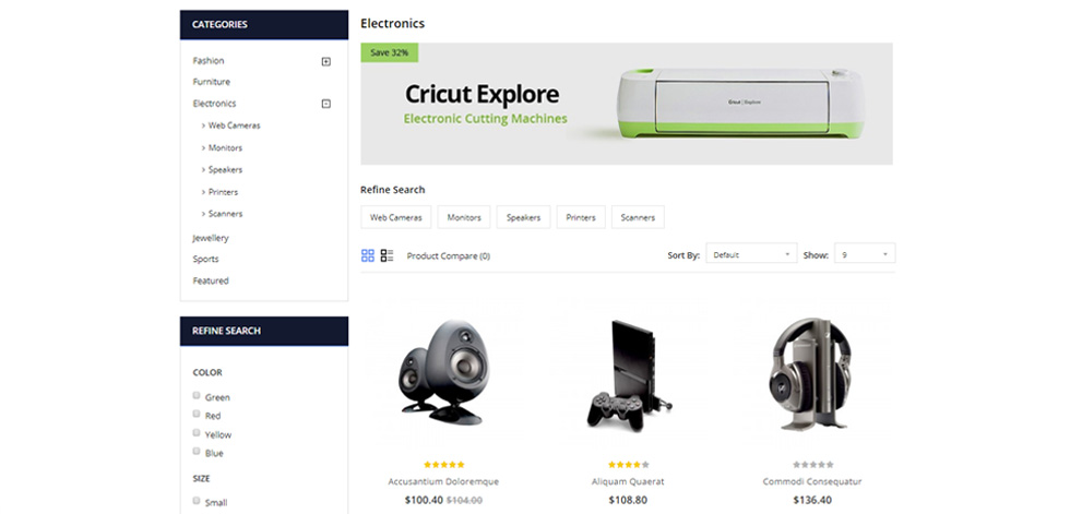 Category page