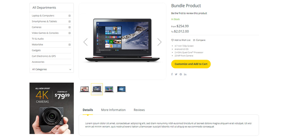 Product page