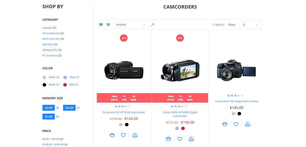 Category page