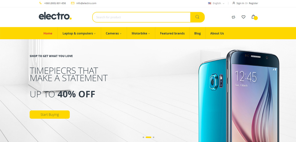 Home page