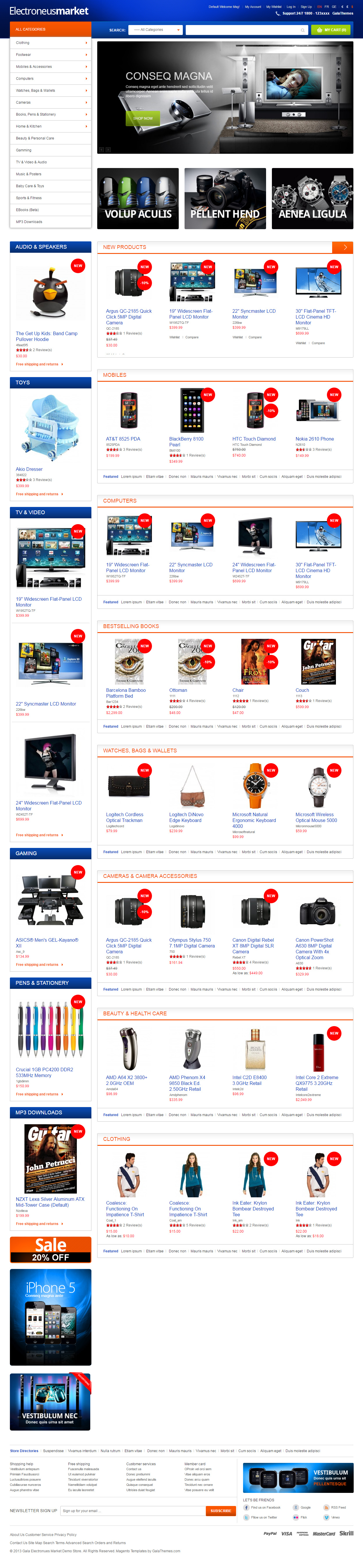 Electronues Magento Theme like Amazon