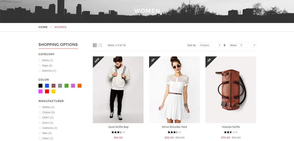 Category page